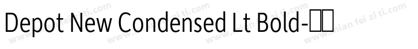 Depot New Condensed Lt Bold字体转换